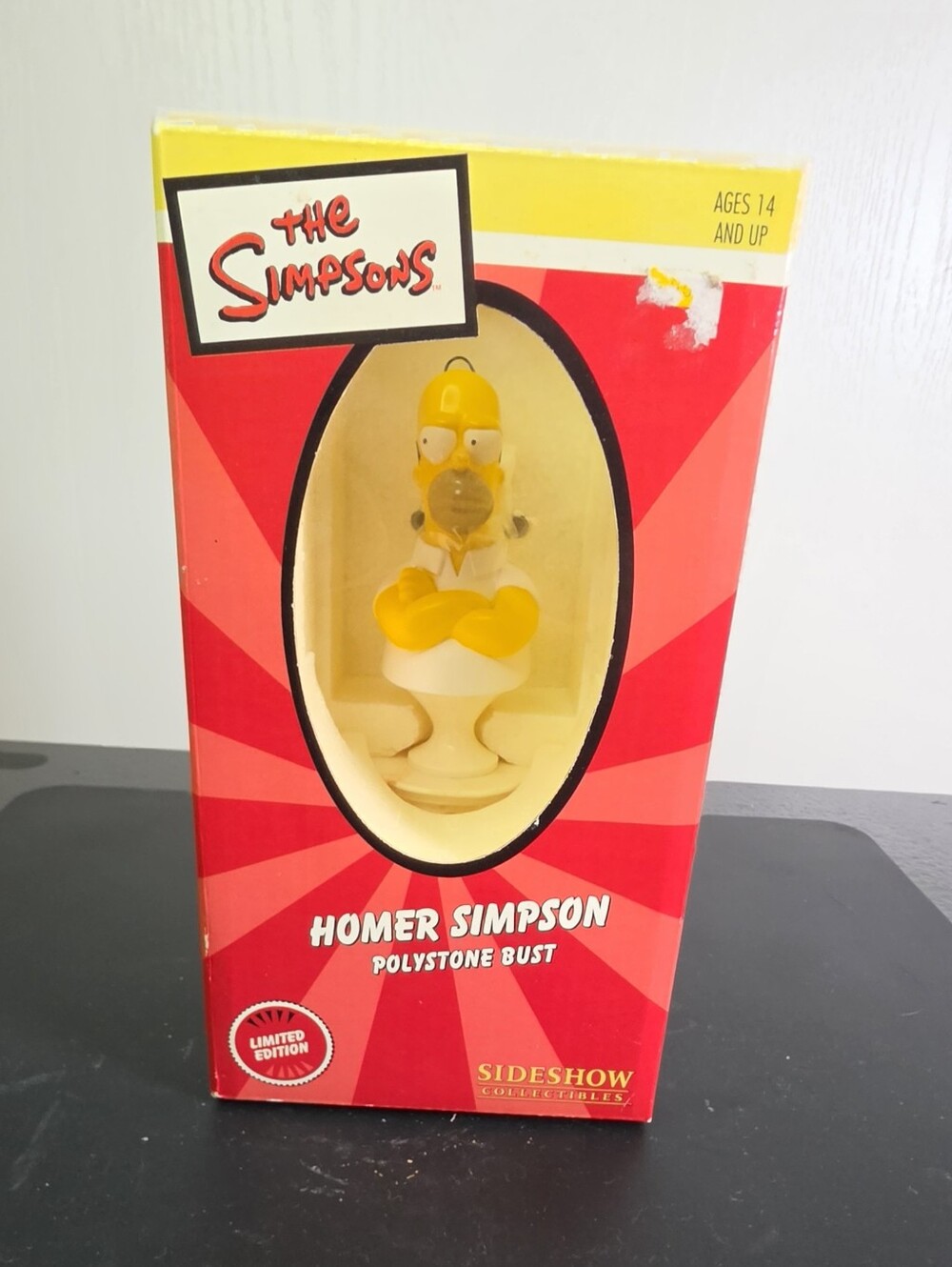 The Simpsons Homer Simpson Polystone Bust - Yellow